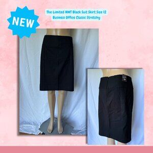 NWT The Limited Black Suit Skirt Size 12